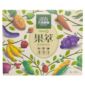 大漢酵素 果萃蔬果酵素粉 一撕即吃 52種蔬果菁萃 日常健康新選  3g  30包  1盒