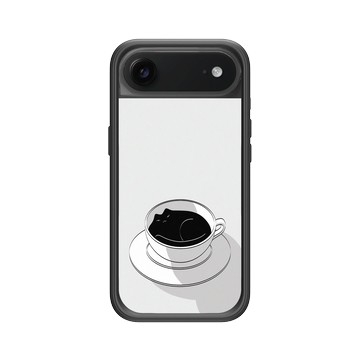 iPhone Air Mod NX -邊框背蓋組合 (相機按鈕) 黑 - ilovedoodle (Lim Heng Swee) - Coffee Cat: 喵美式