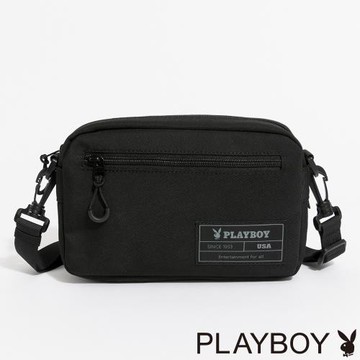 PLAYBOY - 斜背包附手挽帶  Edgy系列 - 黑色