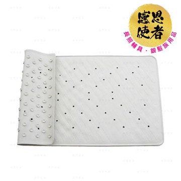 感恩使者 浴廁止滑地墊 ZHTW1720-808 1入 (密集吸盤式橡膠止滑墊-長方形)-台灣製
