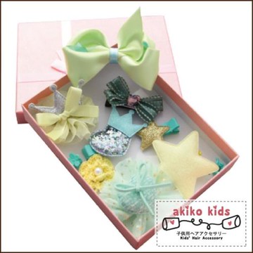 【akiko kids】日本可愛造型系列兒童髮夾超值10件組禮盒