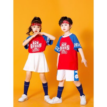 六一兒童節啦啦隊演出服春運動會中小學生幼兒園籃球操表演班服裝