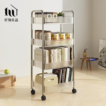 【好物良品】高質感居家收納壓克力推車(3款任選)