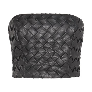 Rotate - Black Faux Leather Top