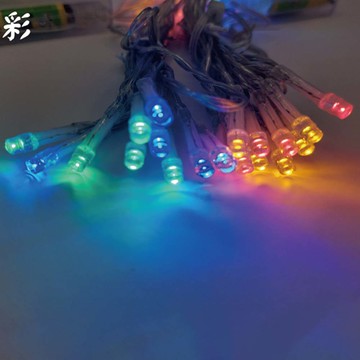 LED 50燈電池燈(黑線) DC-50-2