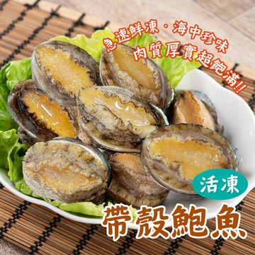 【買到新鮮】活凍帶殼鮑魚26-28顆/包