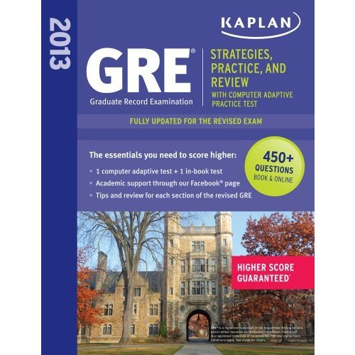 GRE 2013 (Kaplan Gre Exam)