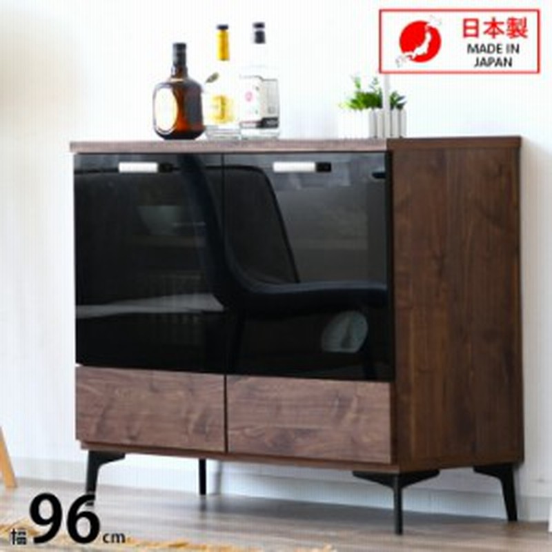 サイドボード キャビネット リビング おしゃれ 北欧 安い 収納 棚付き 幅95 木製 和モダン ガラス 日本製 通販 Lineポイント最大8 0 Get Lineショッピング