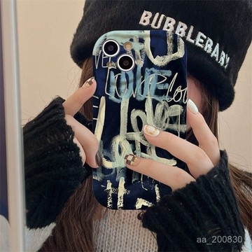 ✨限時下殺✨粉筆塗鴉蘋果15Pro手機殻iPhone14plus防摔13/12軟xs女11promax