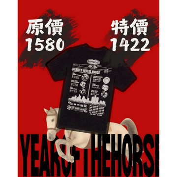 RIPNDIP NERM WHEELS TEE 水洗黑 短袖T恤 中指貓 台灣總代理-ALL