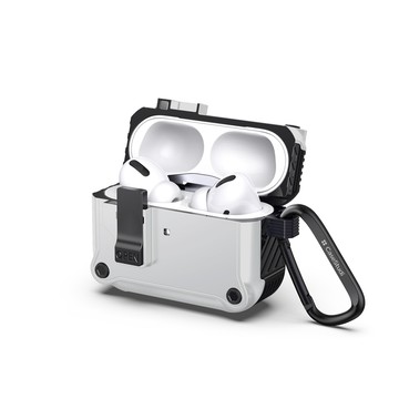 Case Studi CaseStudi AirPods Pro 2/1 Impact 充電盒磁扣防摔保護套-白/黑色
