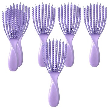 貝殼蓬鬆髮梳3件組 小(164 x 50 x 32mm)  顏色隨機  2組