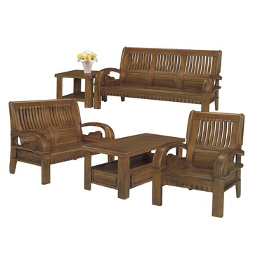 【Hampton 漢汀堡】道爾正樟實木板椅組