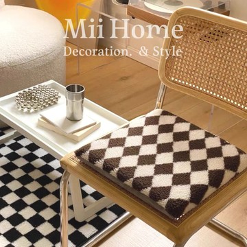 【Mii厝邊】台灣現貨 韓系ins羊羔絨坐墊 記憶棉超軟坐墊坐墊學生宿舍座椅軟墊 大地色奶茶色駝色靠墊榻榻米坐墊軟墊子