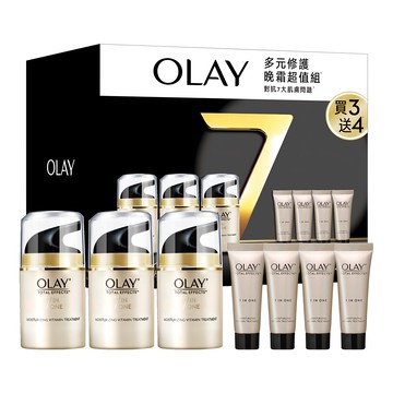 OLAY 歐蕾 多元修護 晚霜組 晚霜50g*3+晚霜14g*4  1組