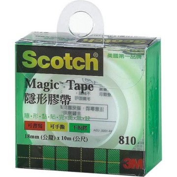 3M  810LM隱形膠帶(透明盒)