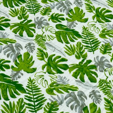 Spazio L Baby 嬰兒用雙層紗布毯  綠葉  120 x 110cm