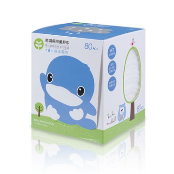 KU KU 酷咕鴨 乾濕兩用柔舒巾80入【悅兒園婦幼生活館】