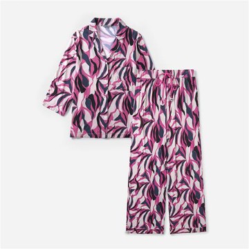 【Tani】女印花長袖睡衣套裝 Pajama7014189960