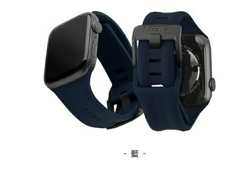 UAG Apple Watch 42/44/45/49mm 潮流矽膠錶帶-藍