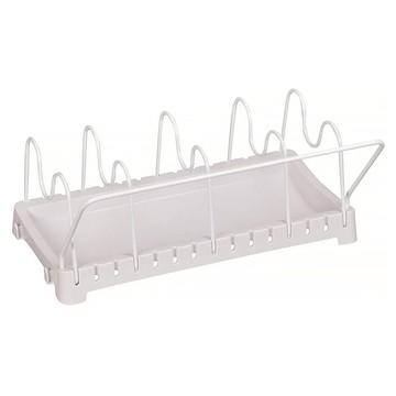 PEARL LIFE 珍珠金屬 鍋具收納架  5層  白色  1盒