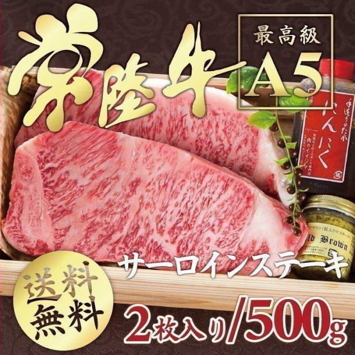 サーロイン ステーキ 牛肉 ギフト お歳暮 ギフト 御歳暮 常陸牛 A5 250g×2枚 内祝 誕生日プレゼント