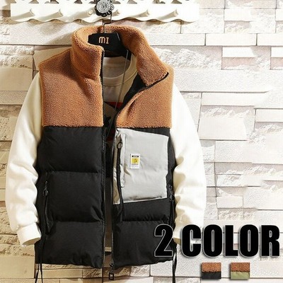 中綿ベスト メンズ ベスト 暖かい 中綿 アウター 防寒 メンズベスト 秋冬 メンズファッション 2色 通販 Lineポイント最大get Lineショッピング
