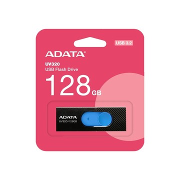 ADATA 威剛 UV320 128GB USB3.2 高速隨身碟 [時尚黑藍] (AD-UV320K-128G)