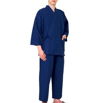 日藝堂 日本製刺子藍作務衣居家服套裝