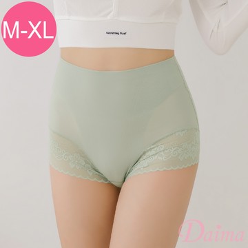內褲  (M-XL)玻尿酸輕薄超高腰絲滑透氣蠶絲內褲_綠色#8064