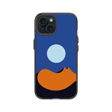 iPhone 15 Clear 酷墨灰 - ilovedoodle (Lim Heng Swee) - Lunar Mirage Cat - 月光貓