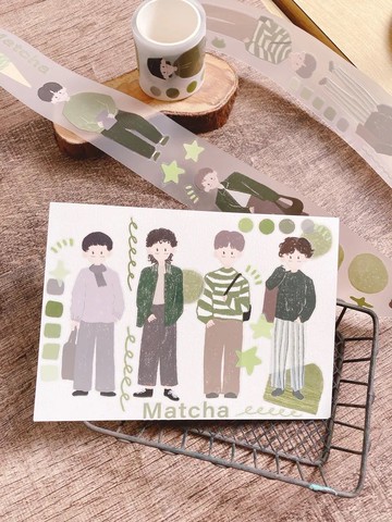 抹茶與男孩 紙膠帶
