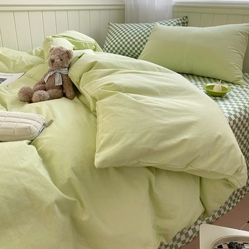 春季床品北歐風ins床上四件套全棉100純棉被套學生宿舍床單三件套