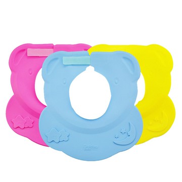 可調節防進水硅膠寶寶嬰兒童洗發帽女孩淋浴洗澡洗頭帽護耳朵浴帽