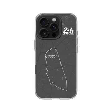 iPhone 16 Pro Clear Case（相機按鈕） 透明 - 24 Hours of Le Mans - Racetrack - White