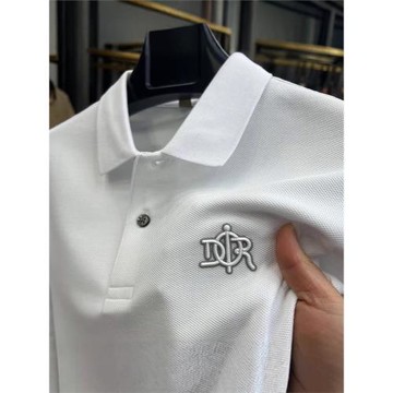 男裝Polo衫短袖高級感男士百搭休閑新款時尚潮流翻領t恤半袖上衣