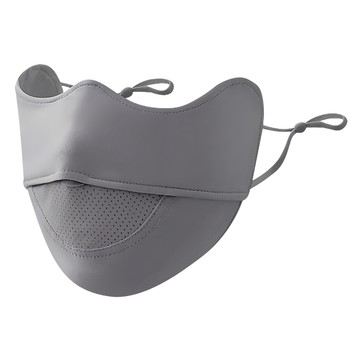 SUNORO 護眼角防曬口罩 深灰色 UPF50+防曬 透氣舒適 可調節耳掛繩  1入  1個