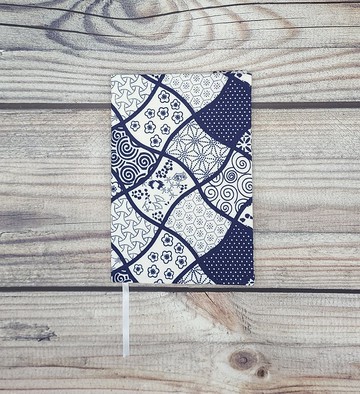 拼布日式風格布面書套