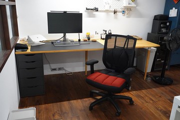 AC RABBIT - 全氣墊舒壓升降電腦椅 可移動扶手 辦公椅 /2109LPA