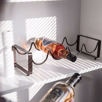 【臺灣出貨】家用鐵藝疊加酒瓶架創意酒櫃展示紅酒架擺件現代簡約葡萄酒架多瓶