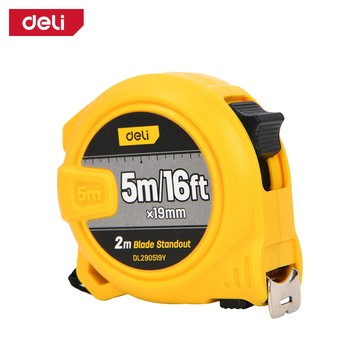 【得力工具 deli tools】鋼捲尺 升級款 Semi-Pro系列-5M*19mm
