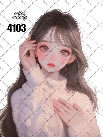 original sticker no.4103 人物貼紙 原創貼紙 原創人物貼紙 裝飾貼紙 cotton melody