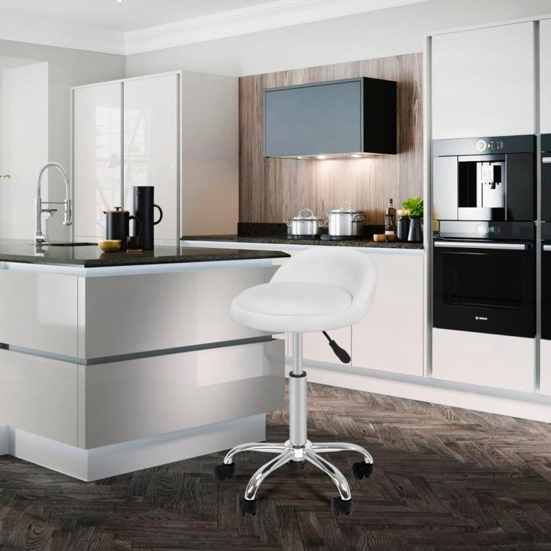 ZENY スツール オフィススツール 丸椅子 背もたれ付き