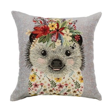 【EM】葡萄牙原裝進口緹花抱枕 小刺蝟