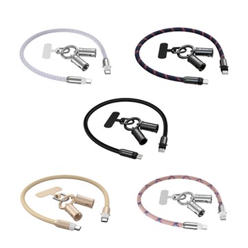 DEVIA USB Type-C to Type-C 極速編織充電線掛繩(60W)(0.3M)