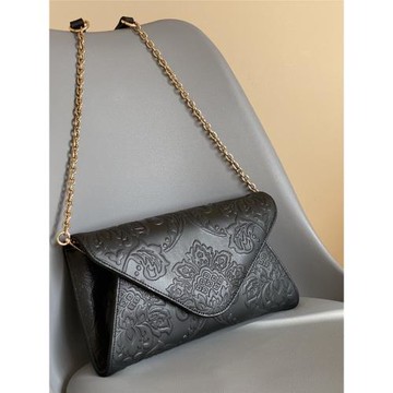 鏈條新款真皮信封包手拿包單肩斜挎包馬毛女包新娘包宴會皮草包包