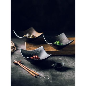 不規則創意盤子 裝菜盤碟日式餐廳飯店餐具陶瓷盤深盤甜品小吃盤