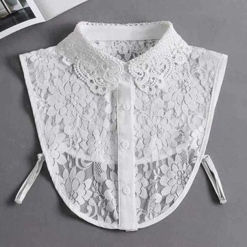 [巴黎精品] 現貨+預購 假領子襯衫領片-純色蕾絲繡花鏤空女裝配件2色a1gg24