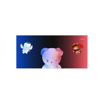 CRIIICHI古治 天使魔鬼 全景明信片