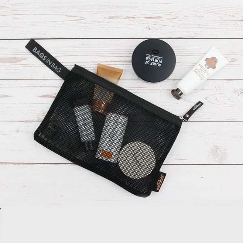 メッシュポーチ お風呂ポーチ ペンケース おしゃれ 韓国 コスメポーチ 機能的 化粧ポーチ ケーブル 収納 ポーチ ガジェットポーチ メッシュケース カラフル バッグインバッグ 男女兼用 Bagsinbag Baginbag Longmeshpouch Bag15 バーガンディー 通販 Lineポイント最大